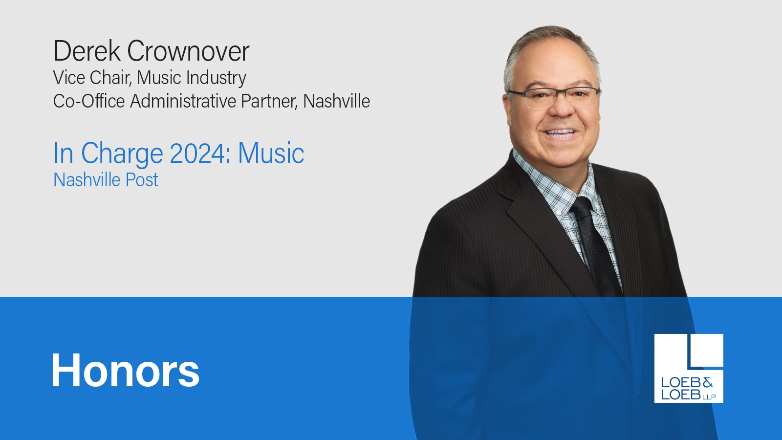 Partner Derek Crownover Honored in Nashville Post's "In Charge 2024